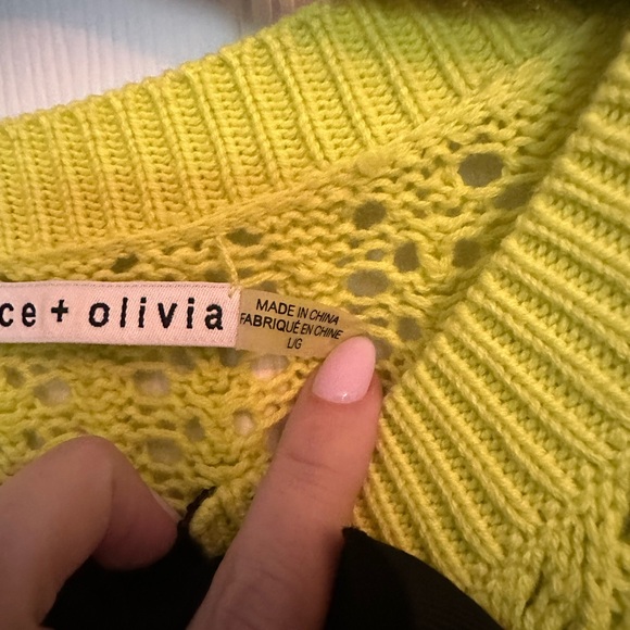 Alice + Olivia Kitty Puff Sleeve Cardigan - Picture 8 of 8